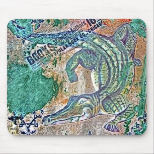 See Ya Later Gator, After Awhile Croc Mixed Media Mouse Mat