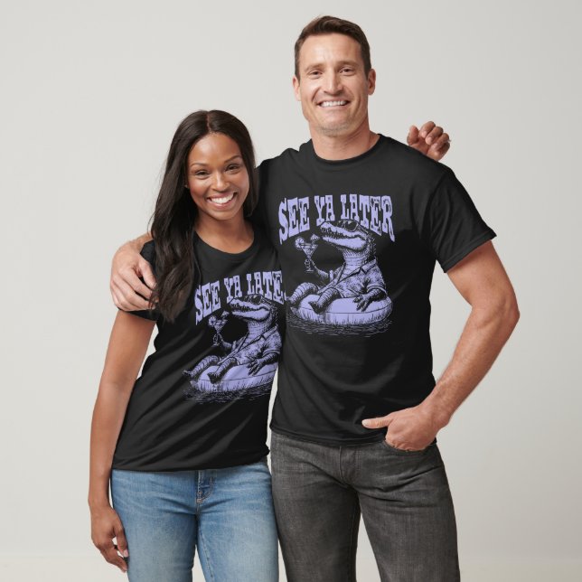 See Ya Later Violet Gator T-Shirt (Unisex)