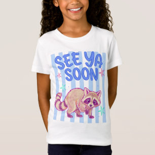 See Ya Soon Funny Retro Racoon T-Shirt