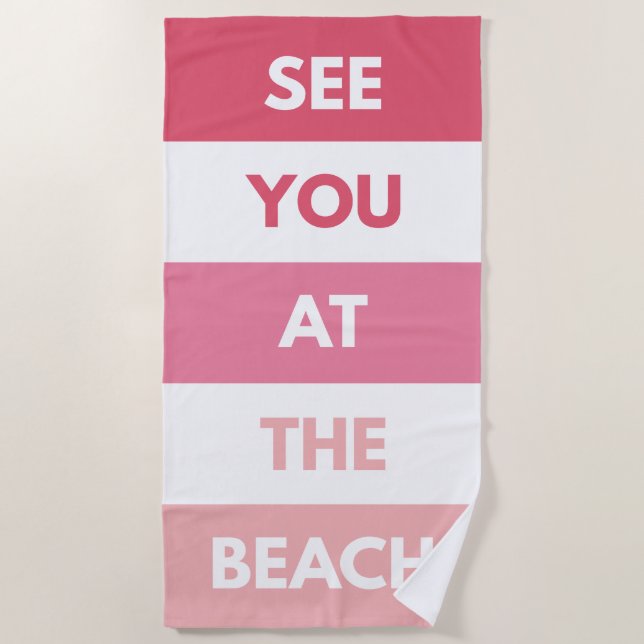 See You At The Beach Towel (Front)