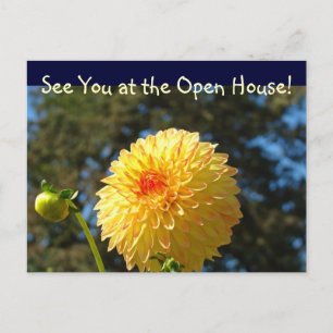 See You at the Open House! postcards Dahlia
