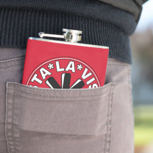 See you, baby! hip flask