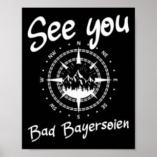 See You Hiking Bad Bayersoien Germany Vacation Ski Poster