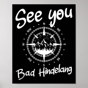 See You Hiking Bad Hindelang Germany Vacation Ski Poster