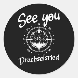 See You Hiking Drachselsried Germany Vacation Ski Classic Round Sticker