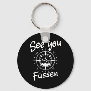 See You Hiking Füssen Germany Vacation Ski Comp Key Ring