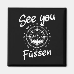 See You Hiking Füssen Germany Vacation Ski Comp Magnet