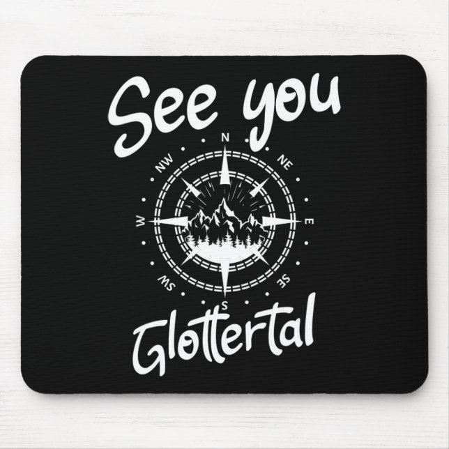 See You Hiking Glottertal Germany Vacation Ski Com Mouse Mat (Front)