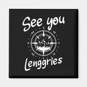 See You Hiking Lenggries Germany Vacation Ski Comp Magnet