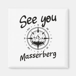 See You Hiking Merberg Germany Vacation Ski Comp Magnet