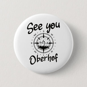 See You Hiking Oberhof Germany Vacation Ski Comp  6 Cm Round Badge