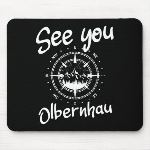 See You Hiking Olbernhau Germany Vacation Ski Comp Mouse Mat