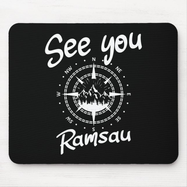 See You Hiking Ramsau Germany Vacation Ski Comp  Mouse Mat (Front)