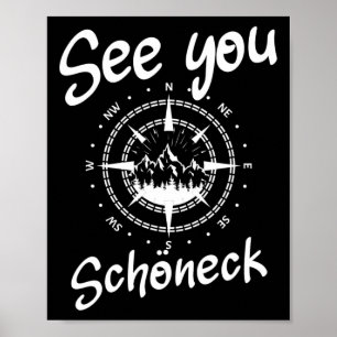 See You Hiking Schöneck Germany Vacation Ski Comp Poster