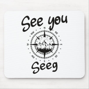 See You Hiking Seeg Germany Vacation Ski Comp Mouse Mat