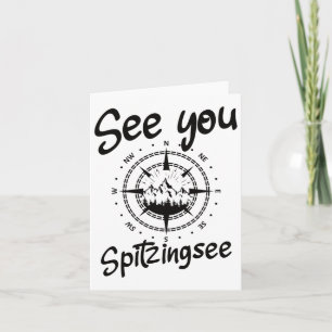 See You Hiking Spitzingsee Germany Vacation Ski Co Card