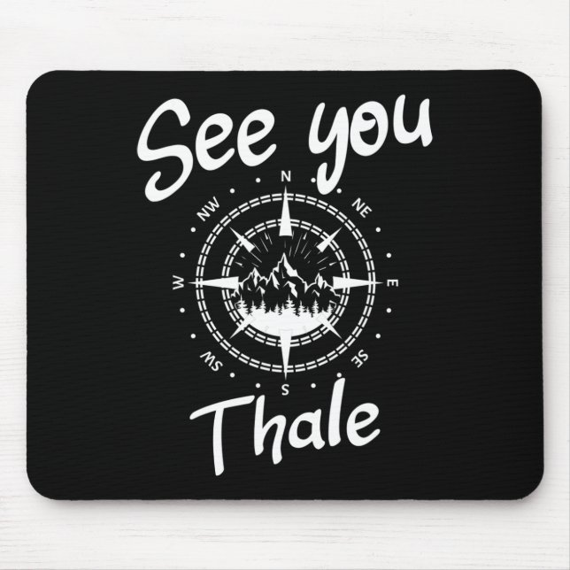 See You Hiking Thale Germany Vacation Ski Comp  Mouse Mat (Front)