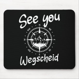 See You Hiking Wegscheid Germany Vacation Ski Comp Mouse Mat