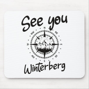 See You Hiking Winterberg Germany Vacation Ski Com Mouse Mat