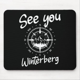 See You Hiking Winterberg Germany Vacation Ski Com Mouse Mat