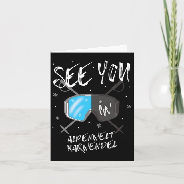 See You In Alpenwelt Karwendel Hiking Vacation Ski Card (Front)