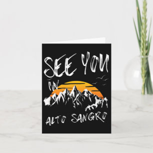 See You In Alto Sangro Hiking Italy Vacation Ski  Card