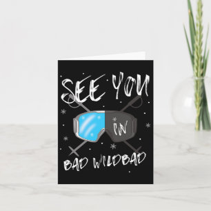 See You In Bad Wildbad Germany Vacation Ski Goggle Card