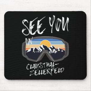 See You In Clausthal-zellerfeld Snowboarding Vacat Mouse Mat