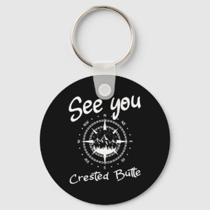 See You In Crested Butte Usa Vacation Ski Comp Key Ring