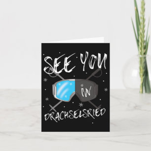 See You In Drachselsried Germany Vacation Ski Gogg Card