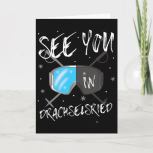 See You In Drachselsried Germany Vacation Ski Gogg Card