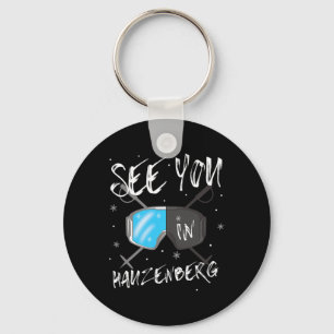 See You In Hauzenberg Germany Vacation Ski Goggles Key Ring