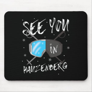 See You In Hauzenberg Germany Vacation Ski Goggles Mouse Mat