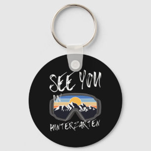 See You In Hinterzarten Germany Vacation Ski Goggl Key Ring