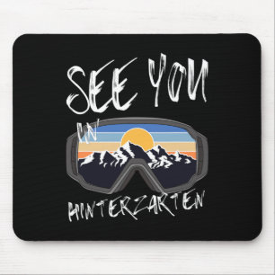 See You In Hinterzarten Germany Vacation Ski Goggl Mouse Mat