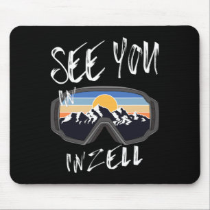See You In Inzell Germany Vacation Ski Goggles Mouse Mat
