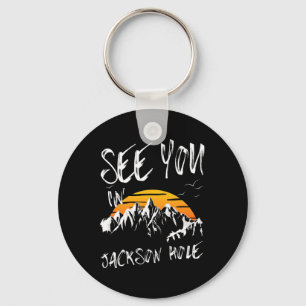 See You In Jackson Hole Usa Vacation Ski Key Ring
