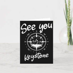 See You In Keystone Usa Vacation Ski Comp  Card