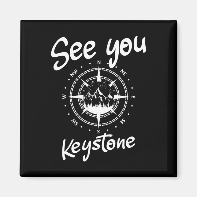 See You In Keystone Usa Vacation Ski Comp  Magnet (Front)
