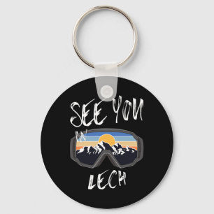 See You In Lech Vorarlberg Vacation Ski Goggles Key Ring