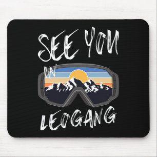 See You In Leogang Sheimerburger Land Vacation Ski Mouse Mat