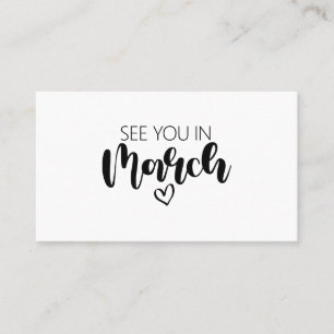 See You In March Pregnancy Announcement
