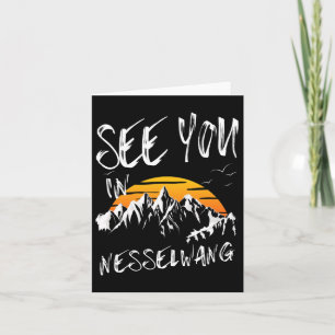 See You In Nesselwang Germany Vacation Ski  Card