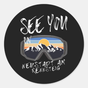 See You In Neustadt Am Rennsteig Germany Vacation Classic Round Sticker