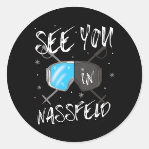 See You In Nfeld Kärnten Vacation Ski Classic Round Sticker