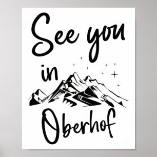 See You In Oberhof Germany Vacation Ski  Poster