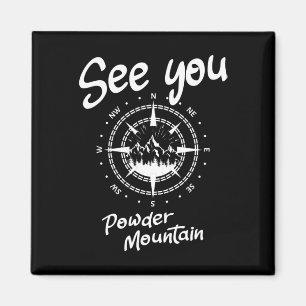 See You In Powder Mountain Usa Vacation Ski Comp 1 Magnet