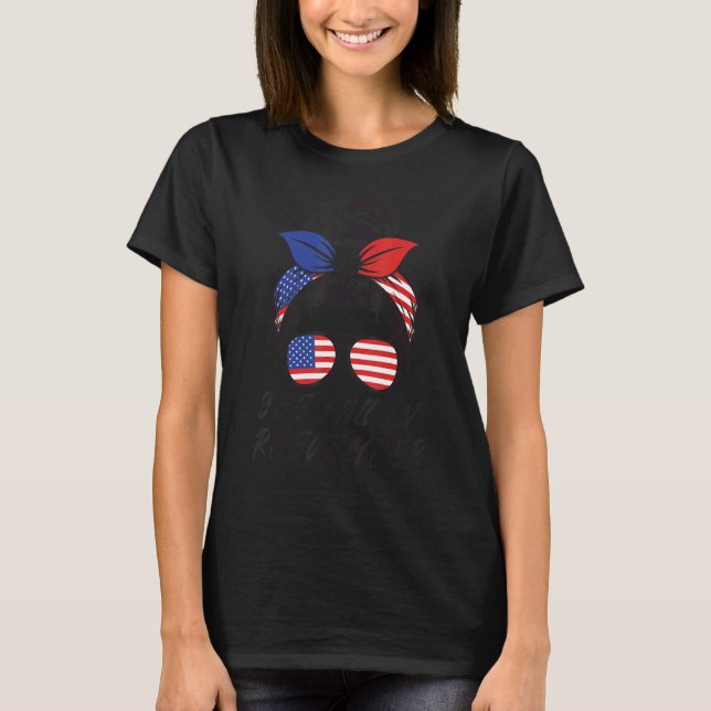 See You In Roevember  Messy Bun USA T-Shirt (Front)