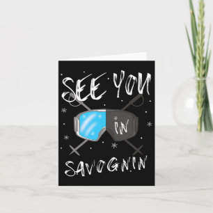 See You In Savognin Switzerland Hiking Vacation Sk Card