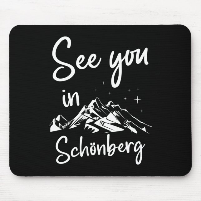 See You In Schönberg Germany Vacation Ski  Mouse Mat (Front)